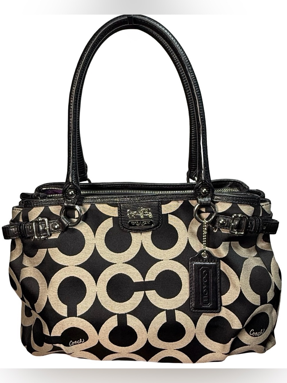 ✨ AUTHENTIC Coach Madison Op Art Kara Carryall ✨